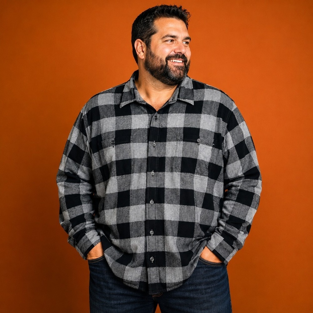 True Craft Men's XL Flannel Shirt 90's Grunge Woodsy Lumberjack Minimalist Cabin